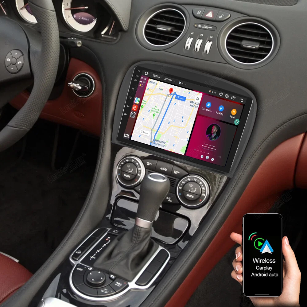 For Mercedes-Benz SL R230 SL350 SL550 SL600 Android 13 Car Stereo Radio 64GB GPS