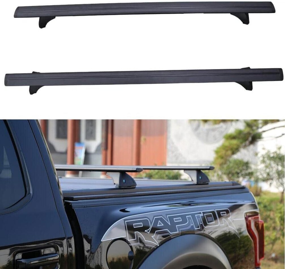 2Pcs Universal Aluminum Truck Bed Tonneau Cover Cross Bars for Pickups