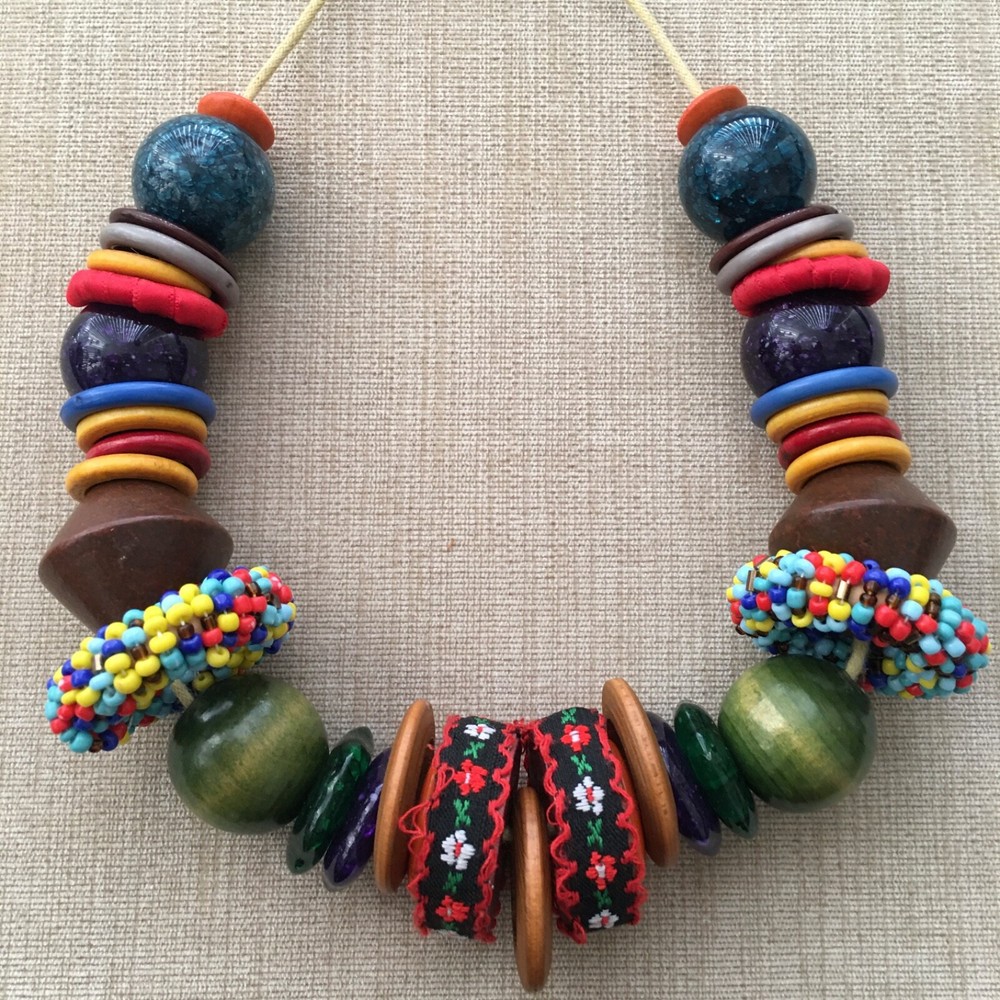 Colorful BoHo Statement Necklace