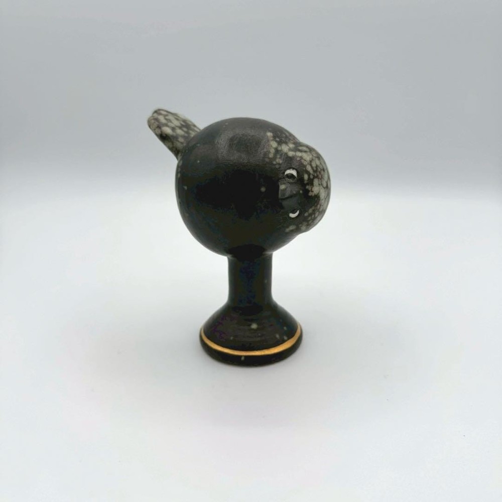 Lisa Larson Tekla Bird Black Statue Free Bird Sweden Art Figurine Rare
