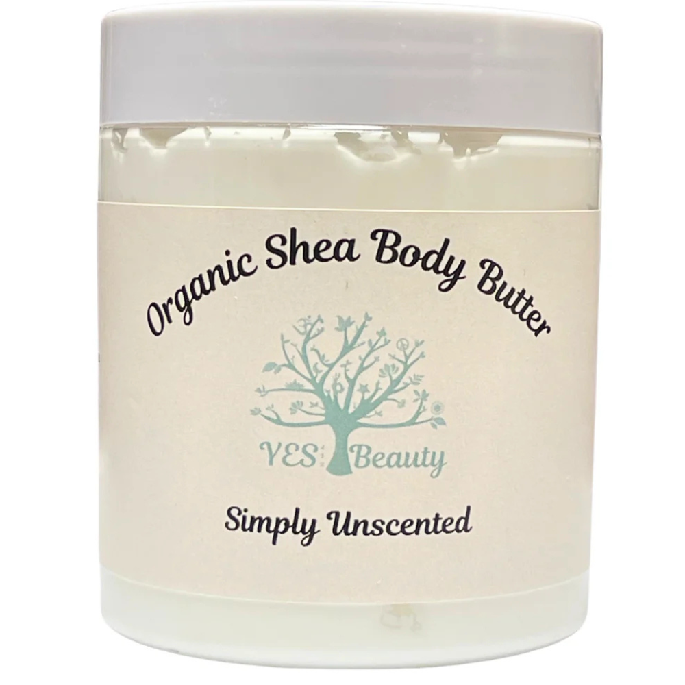 Handmade Organic Shea & Cocoa Body Butter - Unscented -Rich & Creamy 8 oz