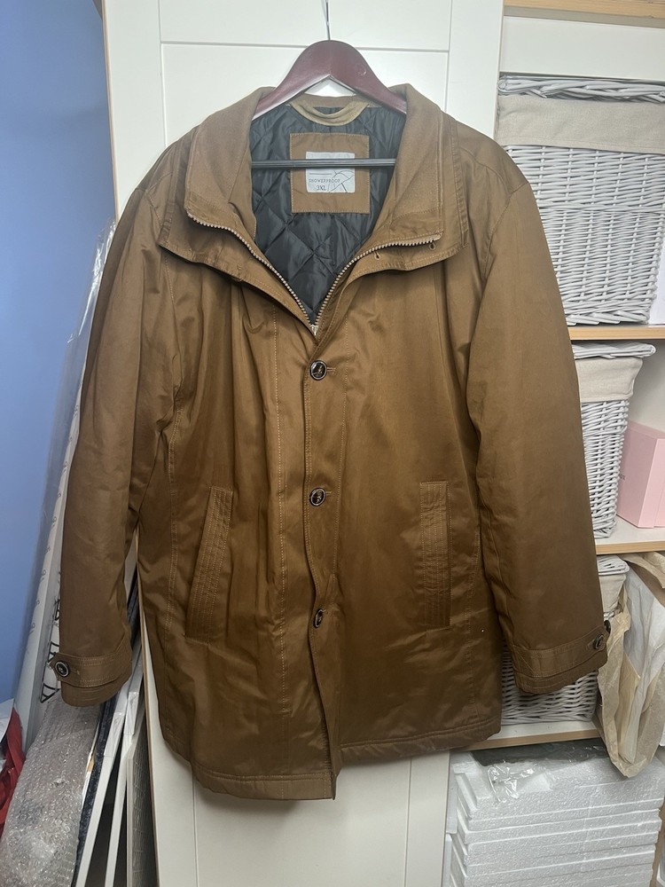 Samuel Windsor Showerproof Jacket 3XL Brown Country Coat Quilted