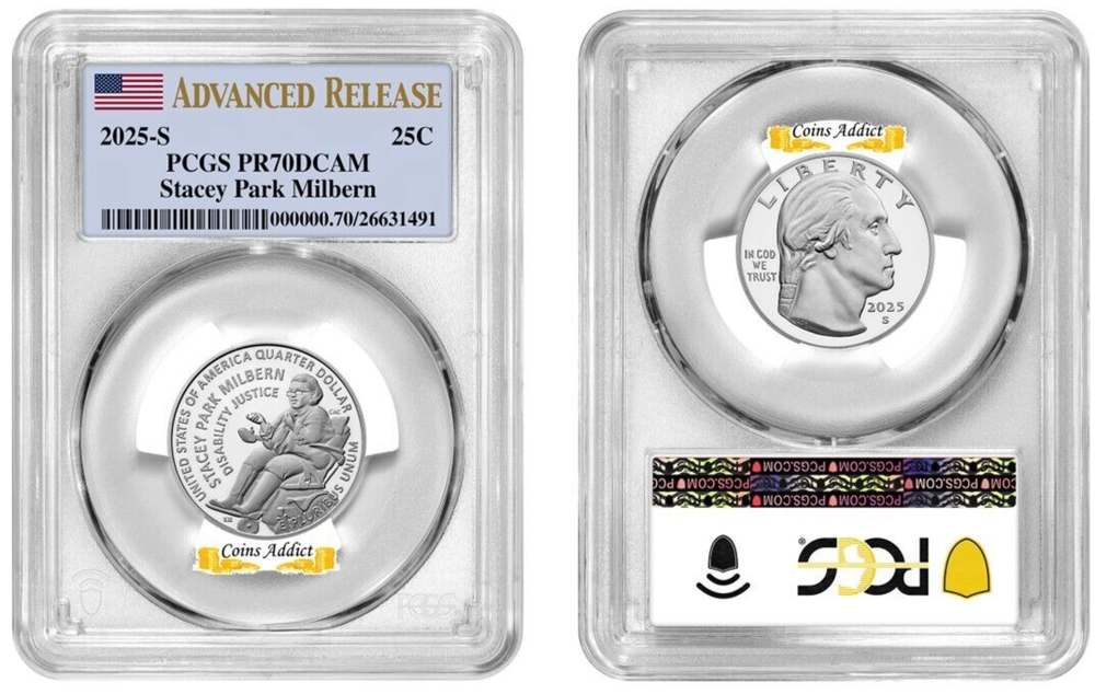 Presale 2025 S Clad Quarter Stacey Park Milbern PCGS PR70DCAM Advanced Release-image