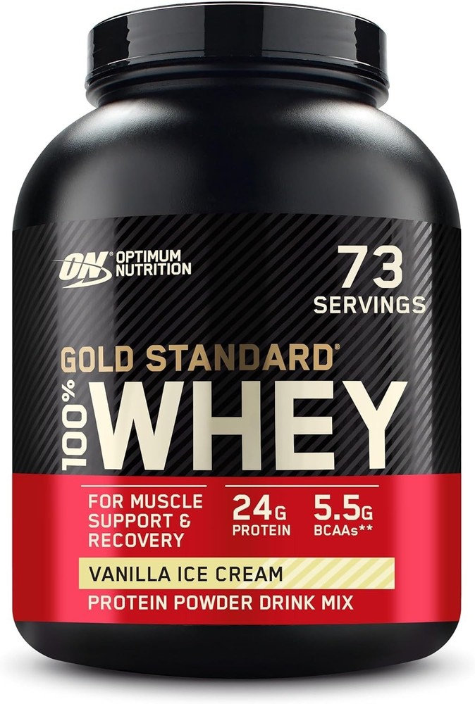 Optimum Nutrition Gold Standard 100% whey 2.2kg Vanilla Ice Cream, 73 Servings