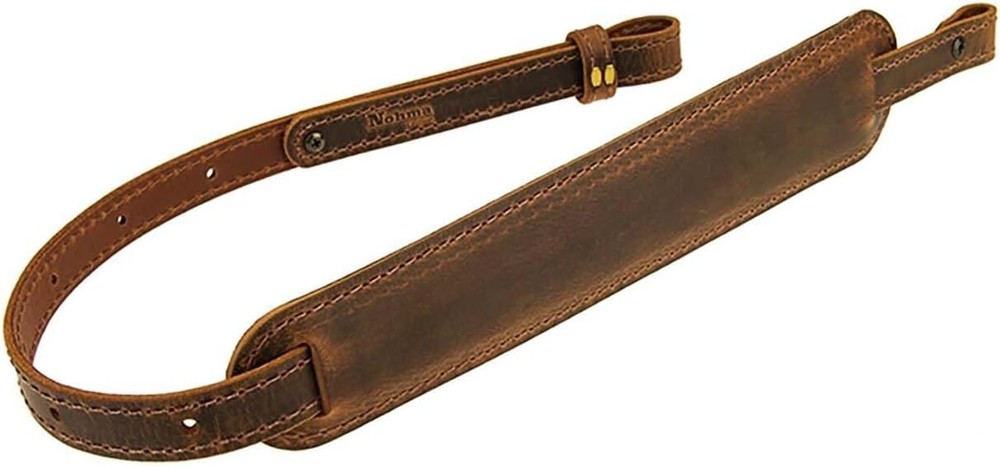 Handcrafted BF500 Buffalo Leather Padded Rifle Sling - Durable Comfort Strap