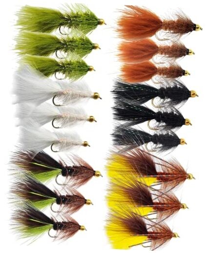 Woolly Bugger Trout Fly Fishing Assortment 18-Piece Variety Pack