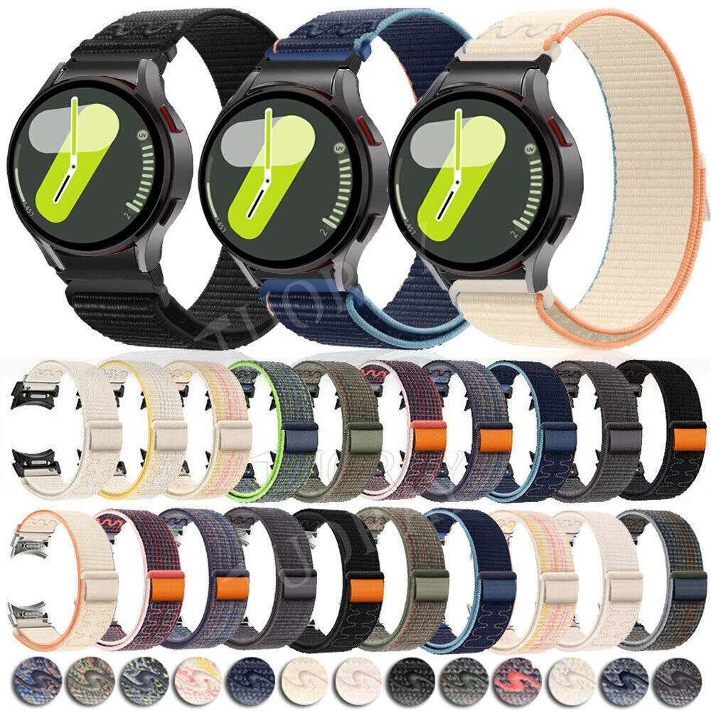Sport Nylon Band Strap for Samsung Galaxy Watch 7 & FE 6 5 4 40/44mm 4 6 Classic
