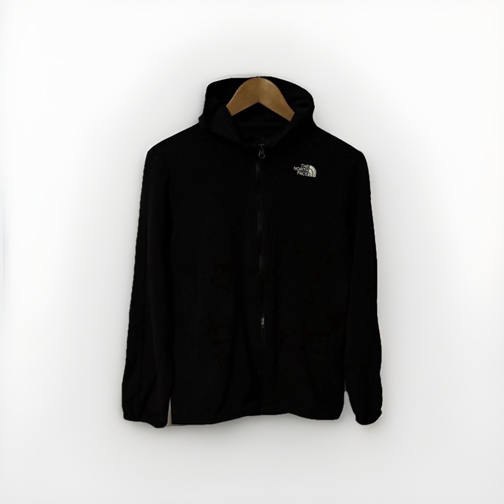 The North Face Girl’s Junior XL (18/20) Fleece Black Jacket with Hood