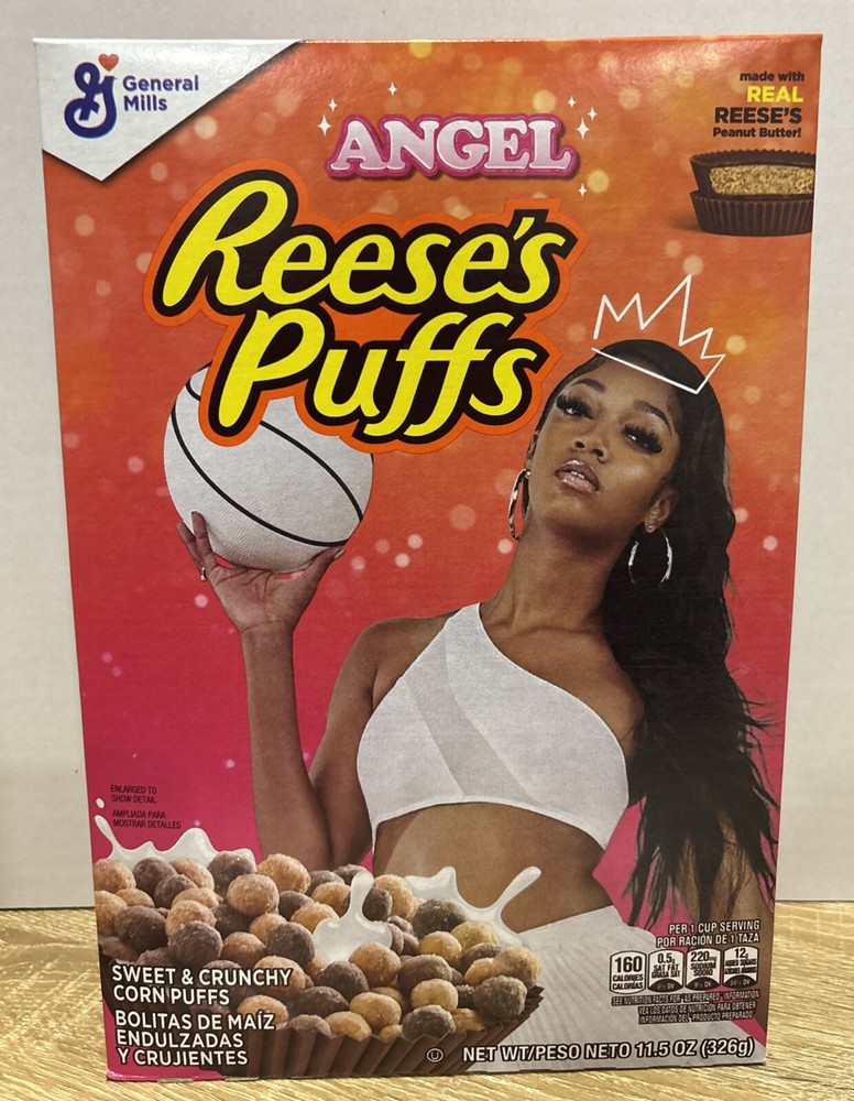 Cereal Angel Reese WNBA Reeses Puffs EDICIÓN LIMITADA. Chicago Sky 11,5 oz