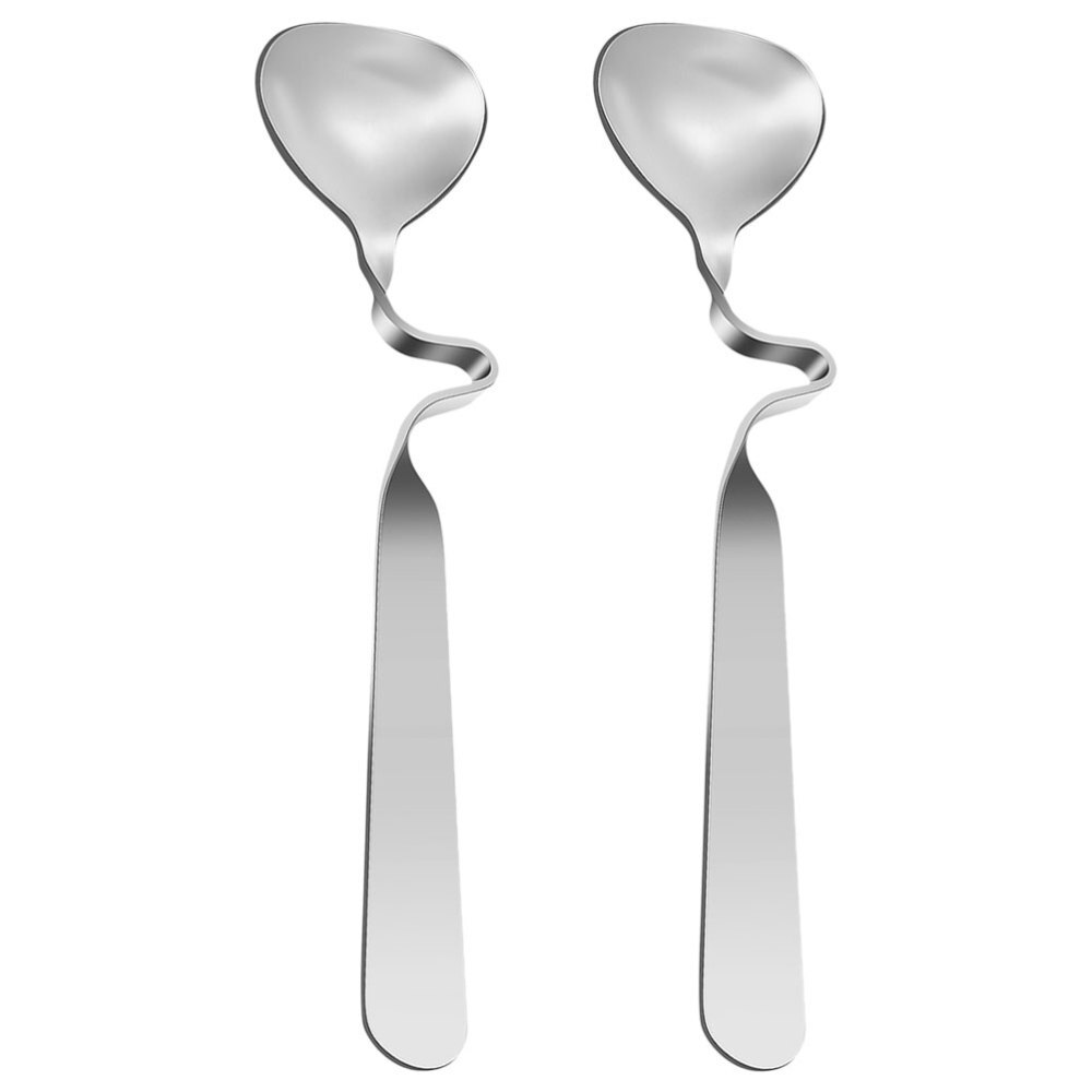 2 Pcs Spoons Silverware Honey Mixing Home Use Exquisite Craftsmanship