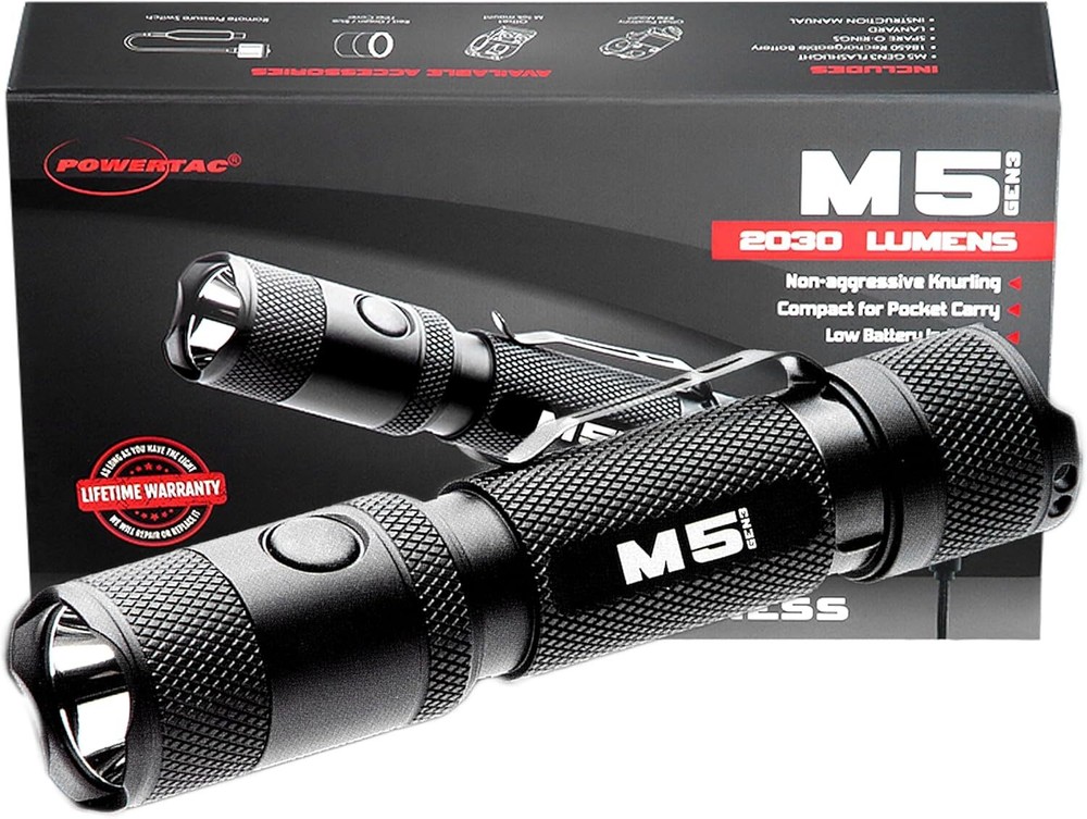 M5 GEN3 - The Crescent Wrench of Tactical LED Rechargeable Flashlights. Int...