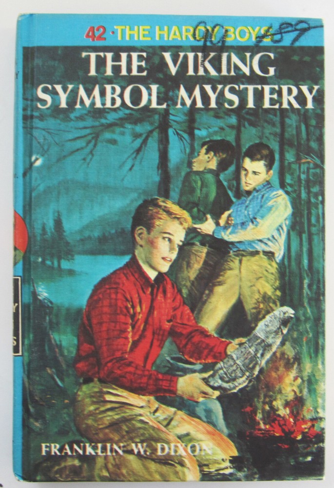 Hardy Boys Viking Symbol Mystery Book Hardcover #42 1977 Printing White Multi EP
