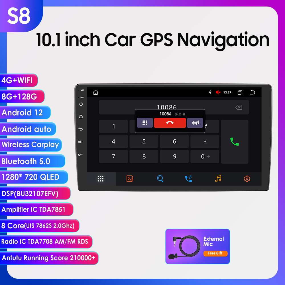 8+128GB Octa Core GPS Navi 10.1