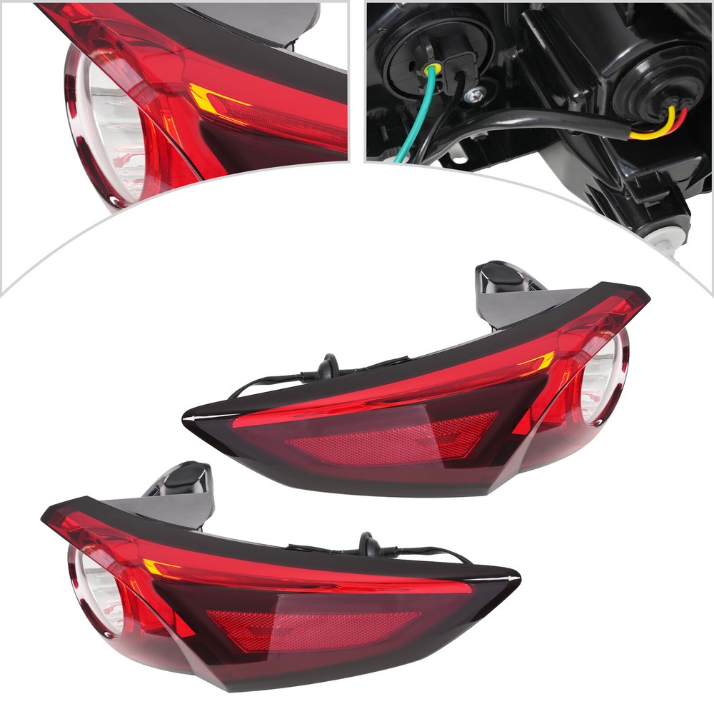 Right And Left Led Tail Light With Halogen Turn Signal  For 2016-2023 Mazda Cx-9