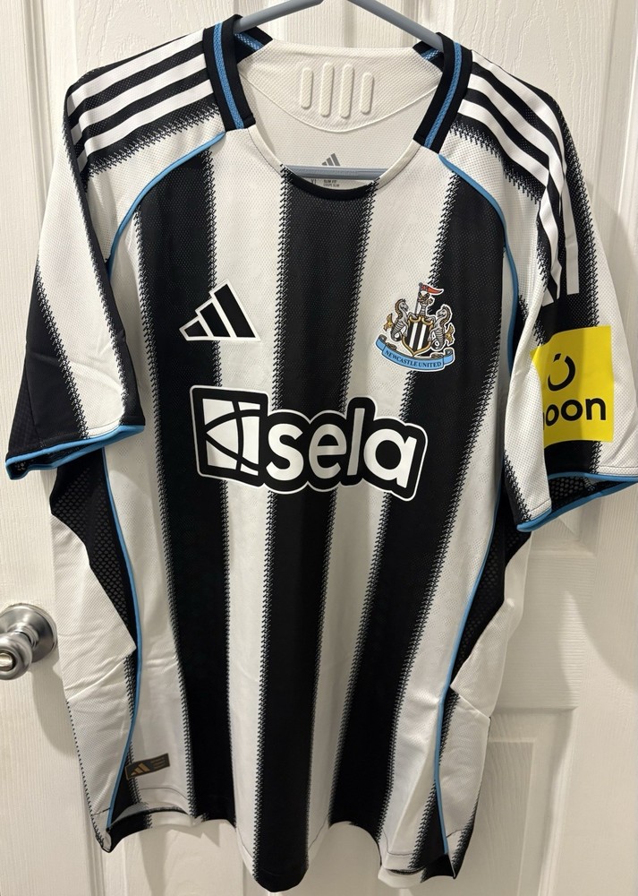New Mens Adidas Newcastle United FC 25/26 Home Soccer Jersey JI7391 Sz XL $150