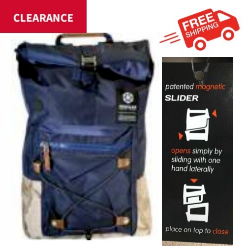 Clearance Sale Blue Camping Laptop Backpack for High School & Travel with Zipper-image