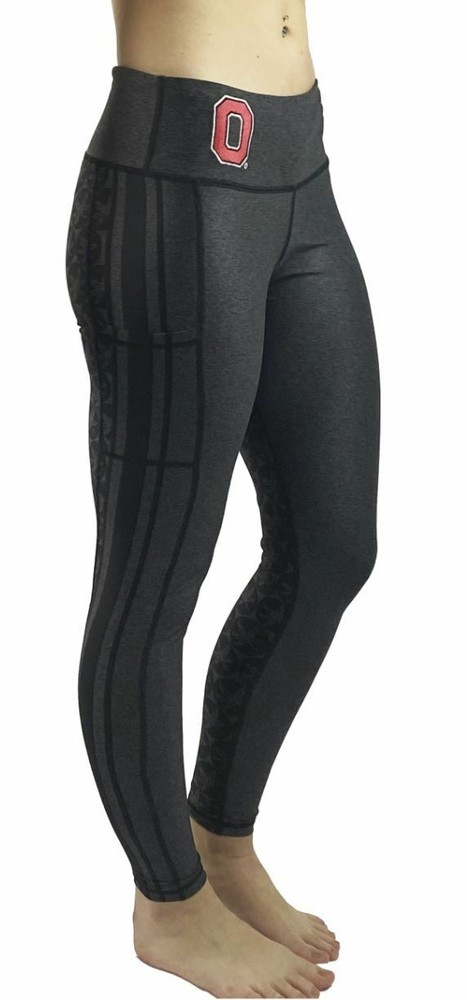 The Ohio State University Visions Game Day Buckeye Legging Black Medium  New NWT