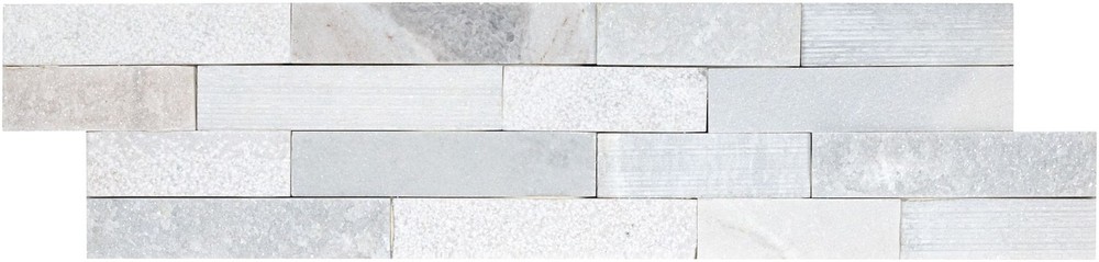MSI 6x24 White Marble Hardscape Wall Panel Rockmount LPNLM624-MULTI-PLT