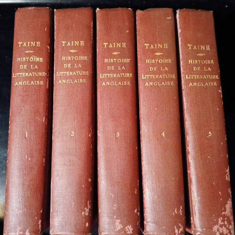 Taine Hostoire De La Litterature Anglaise