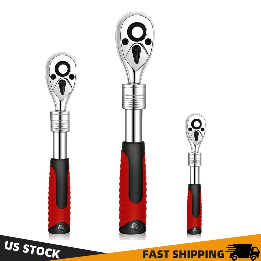 Extendable Ratchet Wrench Set 1/4