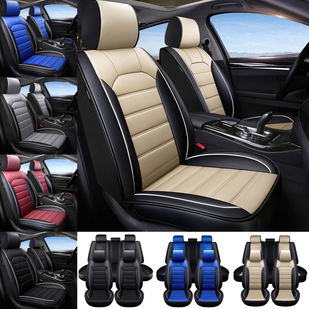 For Acura TSX  TL Luxury Leather 2/5-Seat Car Covers Front Rear Full Set Cushion