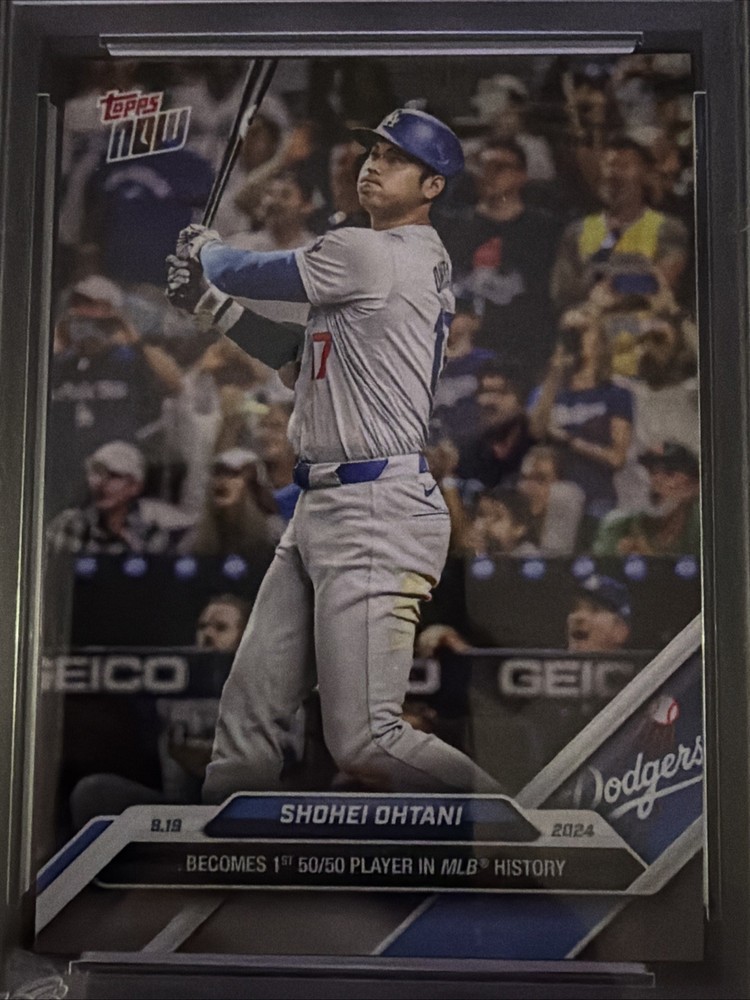 Shohei Ohtani 2024 Topps Now 50/50 Milestone 1st Graded 10 LA Dodgers Card #722
