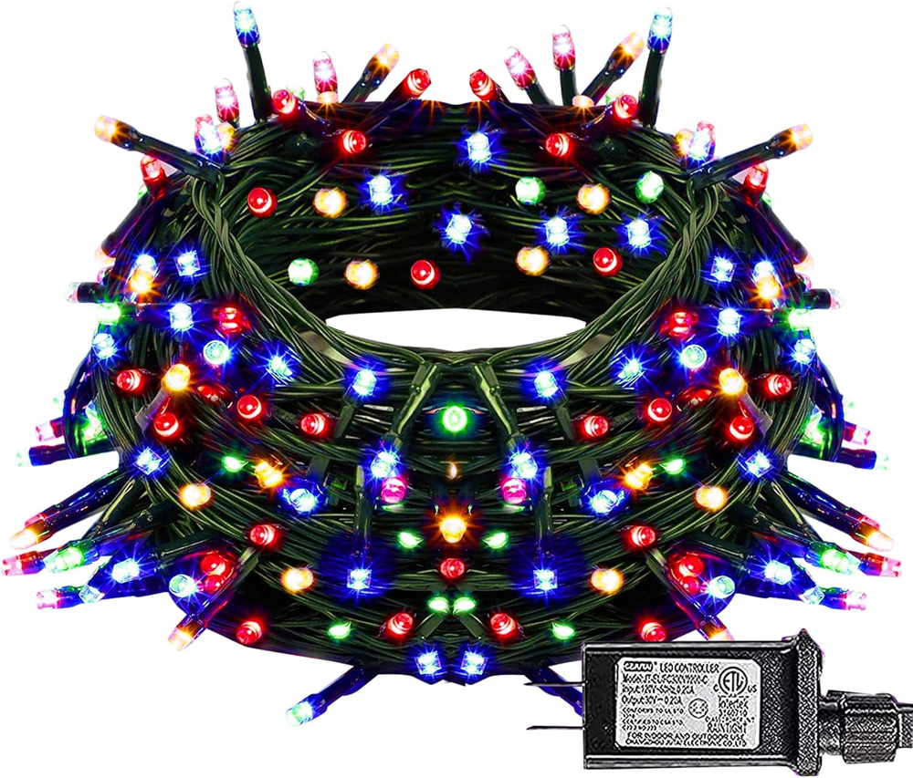 Christmas String Lights, 100 LED 33 FT Connectable Fairy Lights with 8 Modes, Wa
