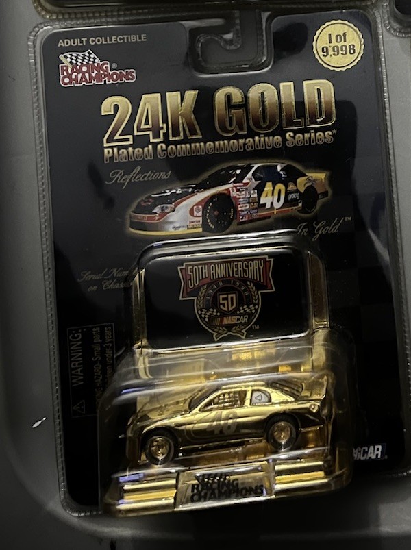 1998 Racing Champions 1/64 #40 24K Gold Plated Commemorative Series Car