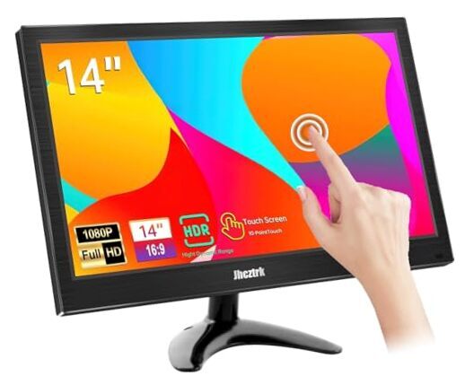 Touchscreen Portable Monitor, 14Inch Small PC Gaming Jh-14inch-Touch-Monitor
