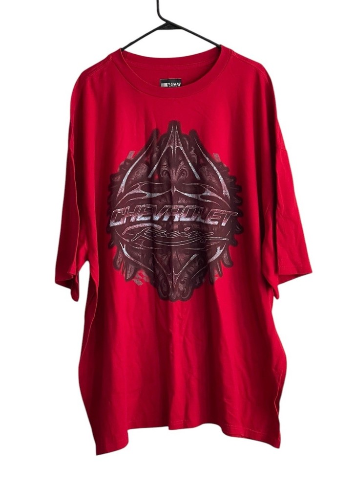 Nascar Chevrolet Mens T-Shirt 3XL Red Short Sleeve Graphic Auto Racing