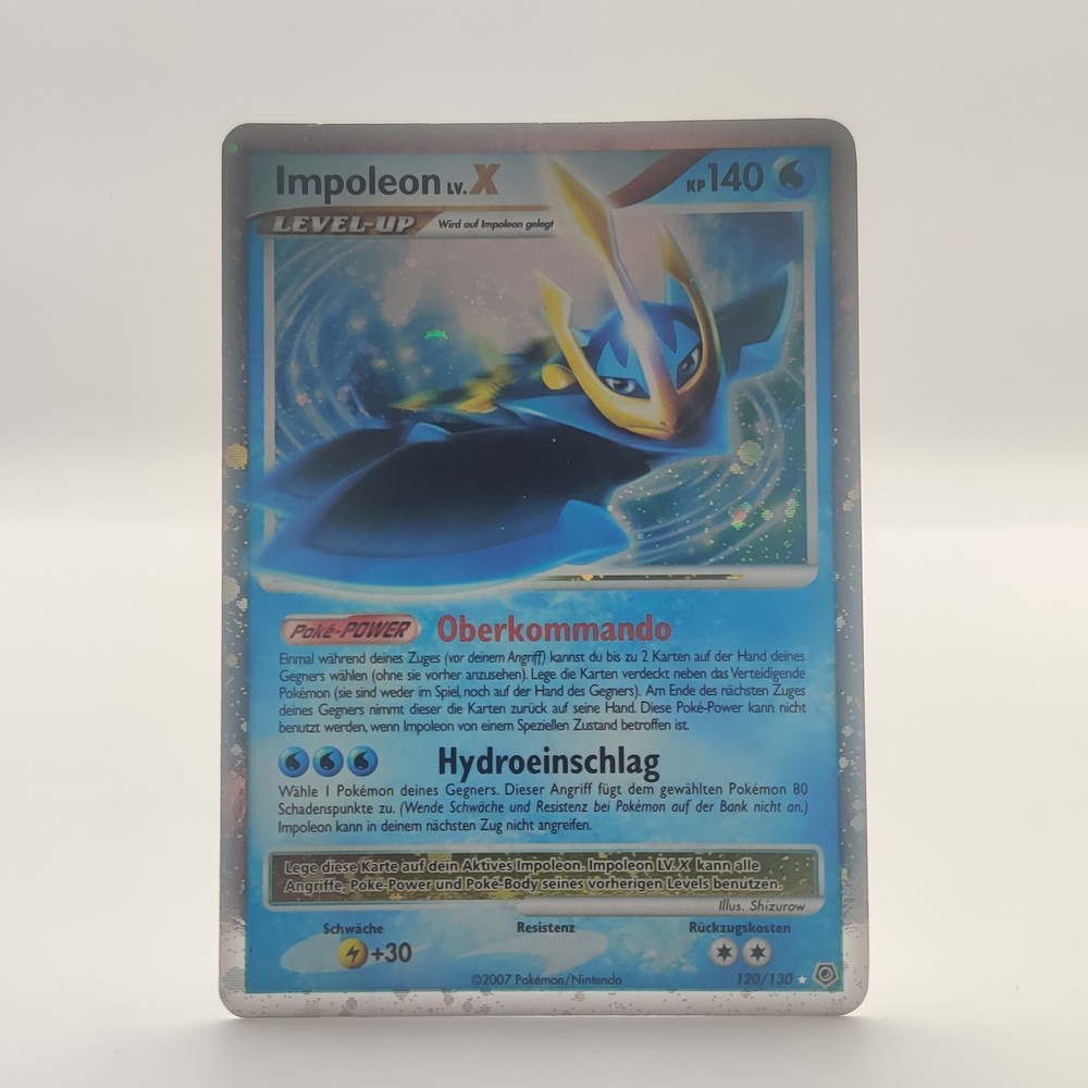 Pokemon TCG German Holo Rare Impoleon LV.X 120/130 Diamond & Pearl