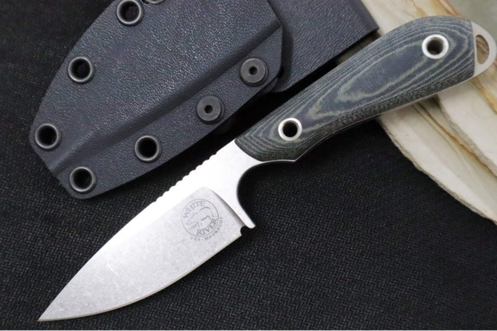 White River Knives Model 1 Caper Pro - CPM-Magnacut Steel / Black & Olive Drab L