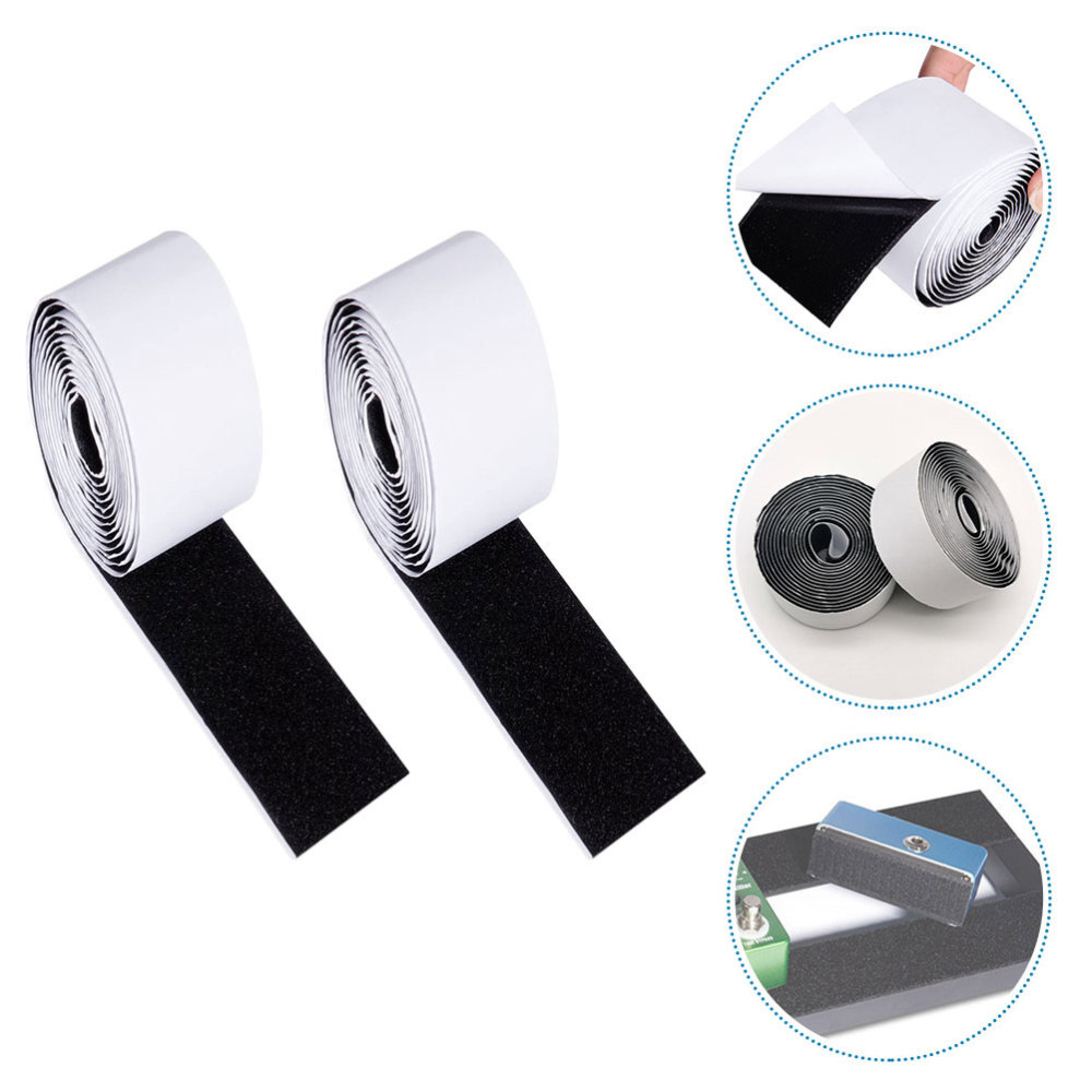 2 Rolls Self-Adhesive Guitar Pedal Tape Fastener for Secure Mounting