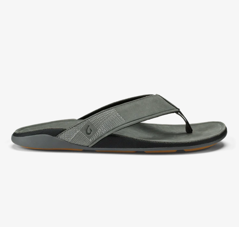 OLUKAI TUAHINE Mens Slip-On in Rock Size 11