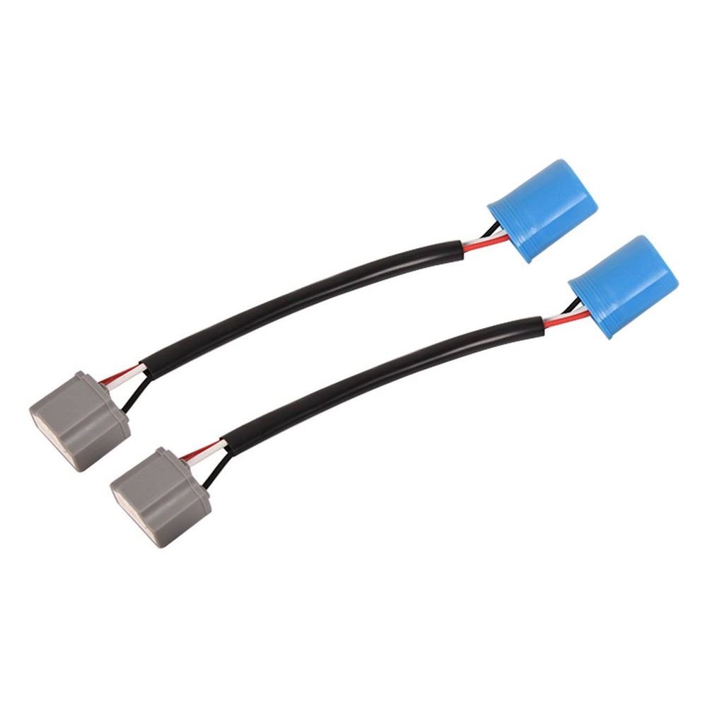 2X Harness Head Light Connector Extension Wire Pigtail Female Ceramic S 9003 H4