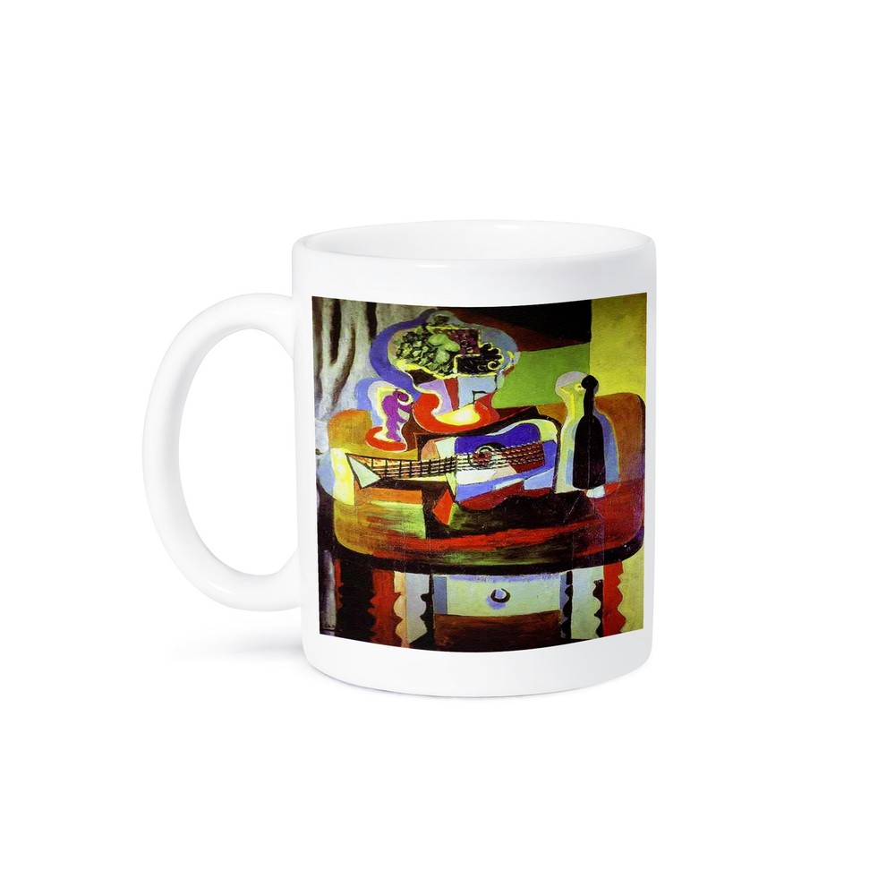 Picasso Guitar and Wine 1909 Art Print Mug by 3dRose