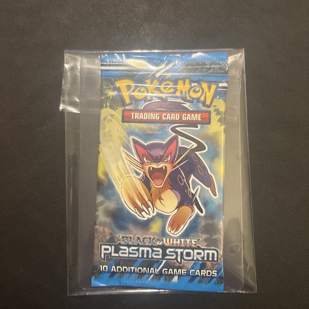 Pokemon TCG- BLACK & WHITE - PLASMA STORM BOOSTER PACK - LIEPARD ART