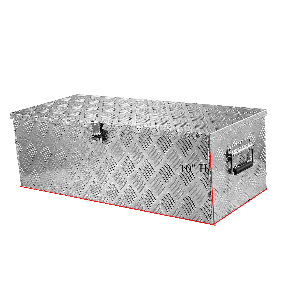 30 Inch Lockable Aluminum Tool Box for Truck Trailer RV or ATV with Key