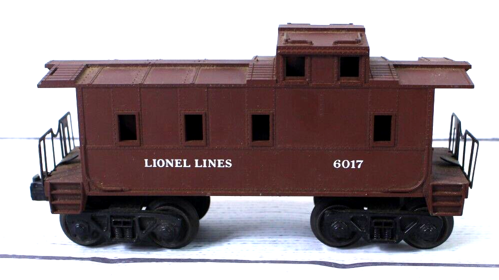 Vintage Lionel Lines Brown #6017 Caboose Train Car O Scale