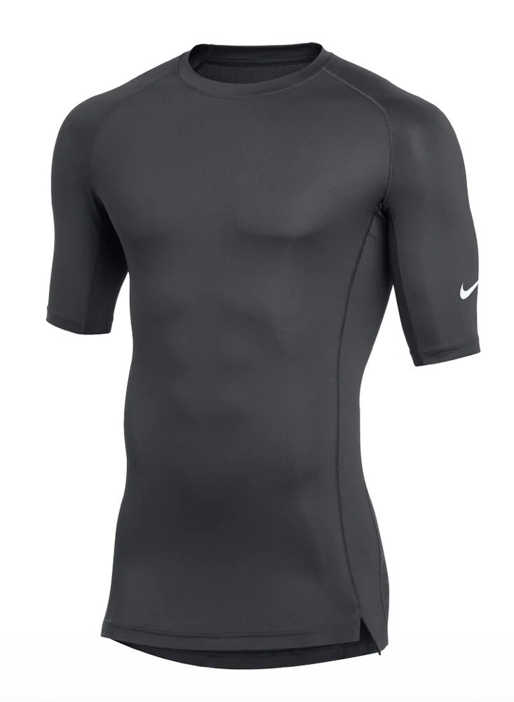 Nike Men’s Dri-Fit Pro Stock Compression 1/2 Sleeve Top DJ5225-060 Grey