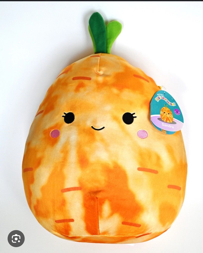 SQUISHMALLOW 12 Inch Sandra The Carrot Easter Special Edition Soft Plush Stuffed Toy  