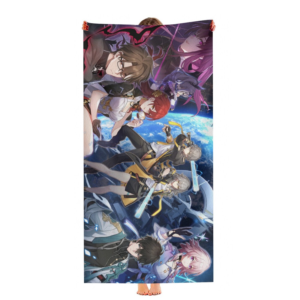 Honkai Star Rail 30x60 Quick-Dry Microfiber Beach Towel for Gifts