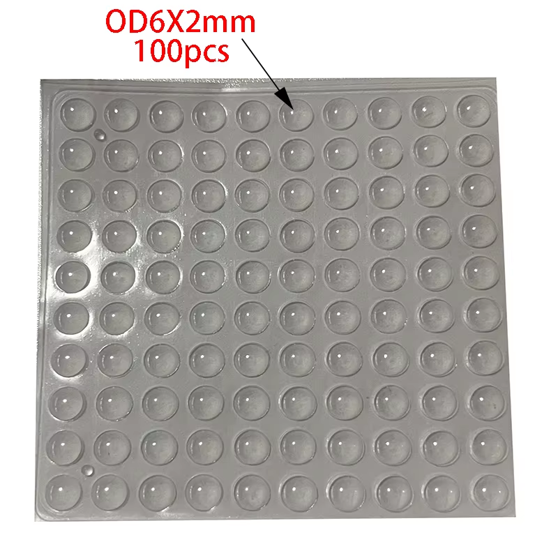 100Pcs Soft Silicone Rubber anti Slip Bumpers Feet Pads Damper Buffer Cabinet Bu