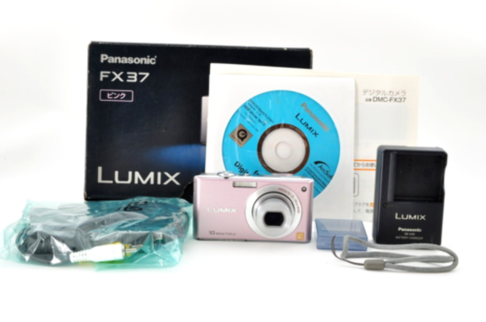 Pink Panasonic LUMIX DMC-FX37 Digital Camera Tested with Box Japan Excellent Condition