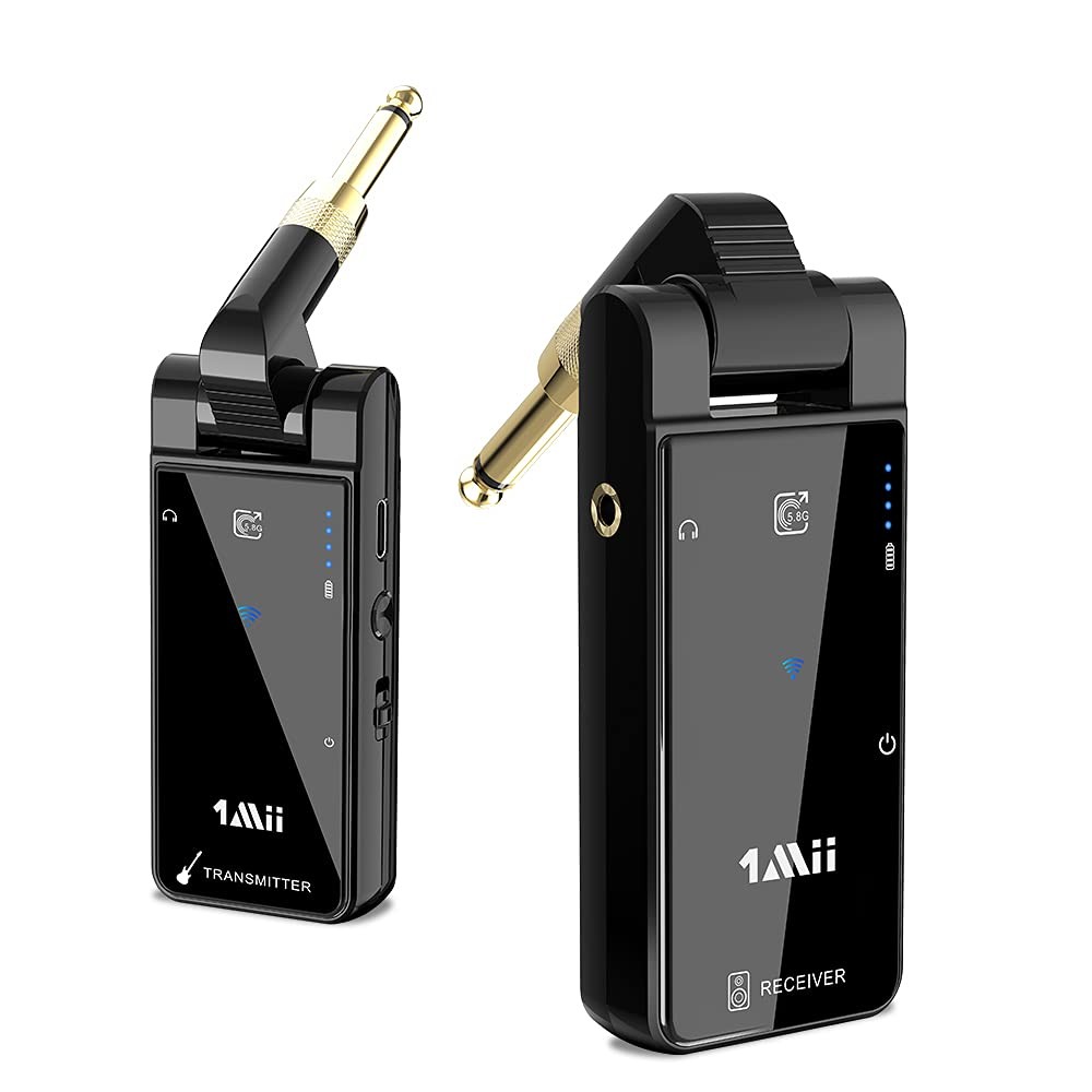 1Mii M2 5.8GHz Wireless Guitar System Transmitter & Receiver for Guitarists