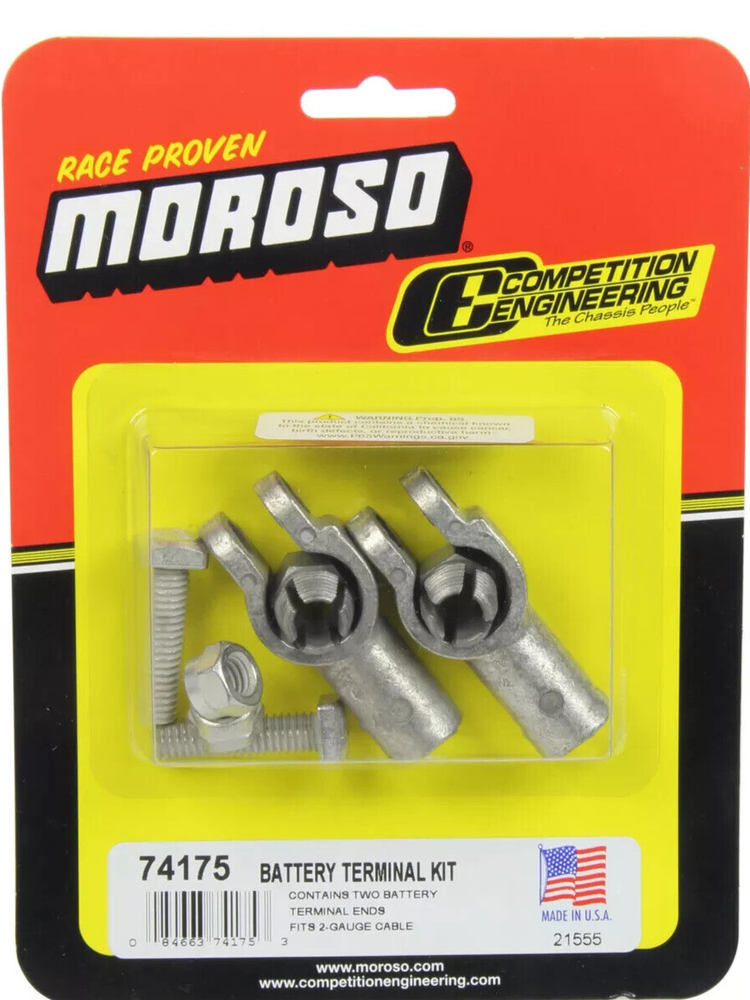 Moroso 74175 Battery Cable Post Terminal End Kit - Two Pack