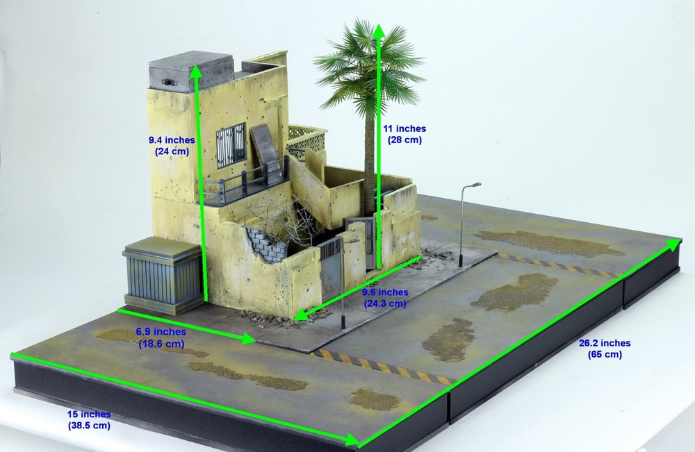 PreSale Pro-Built 1/35 Middle East Building Diorama Base-image