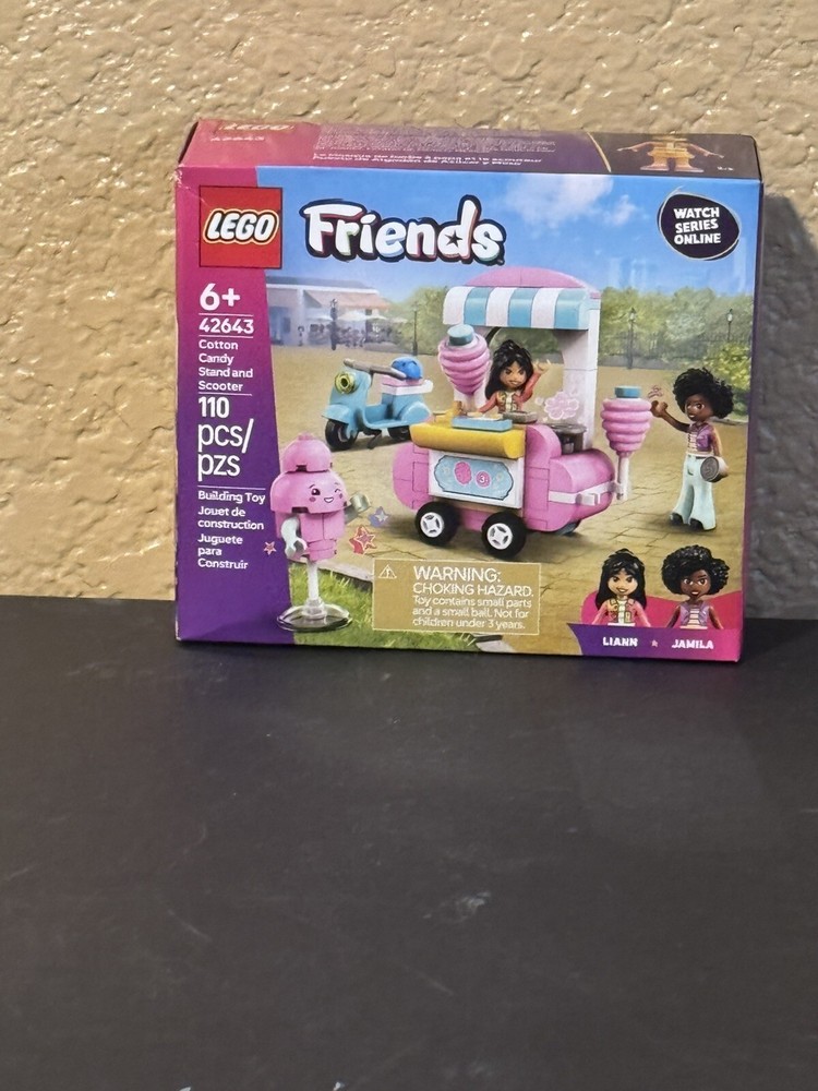 LEGO Friends Cotton Candy Stand and Scooter 42643 Toy Building Kit 110 pcs