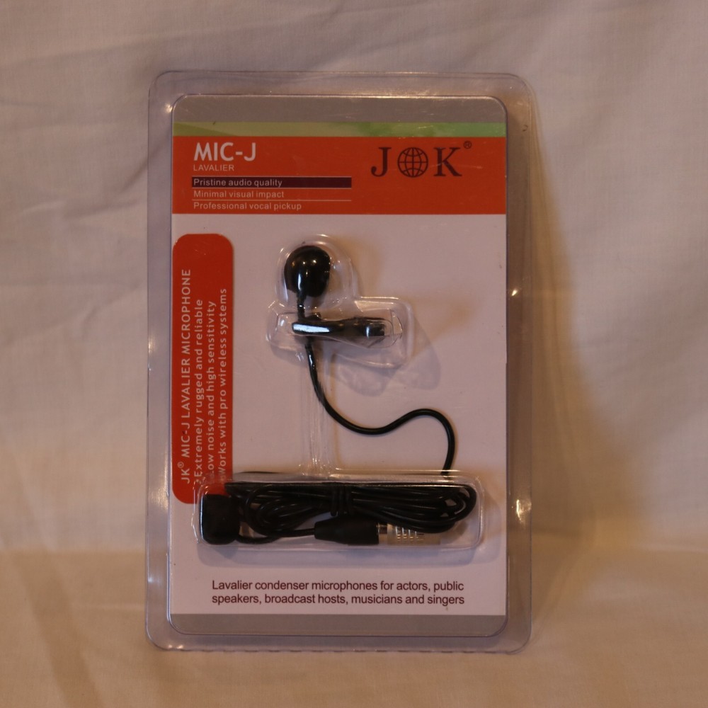 JK MIC-J 044 Lavalier Mic with Hirose 4Pin Connector for Pro Audio