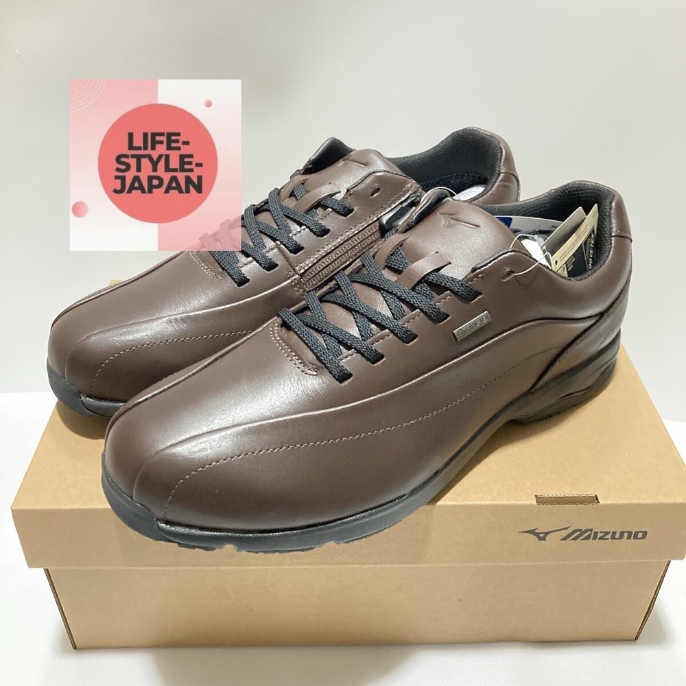 MIZUNO LD40 VII GTX Waterproof Walking Shoes for Men Dark Brown 4E Wide Fit B1GC2407